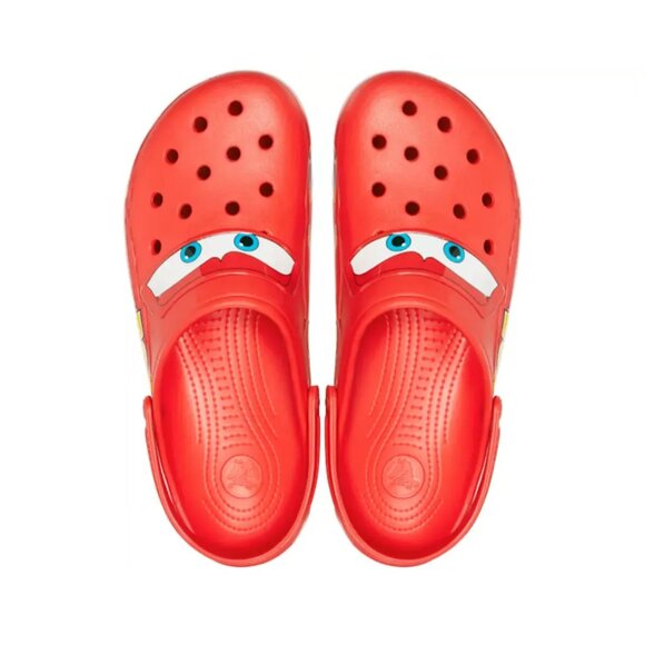 Crocs X Disney Pixar Lightning McQueen Adults Clog Shoes Size 11 Mens Red Rubber - Picture 4 of 5